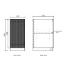 LAUNDRY BASE CAB KIT - 1060mm - BONDI FLUTED WHITE