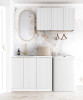 LAUNDRY KIT 1715mm - BONDI WHITE FLUTED