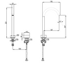 HALI HOB SINK MIXER - MATTE BLACK