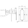 RUKI WALL MIXER - GUN METAL
