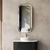 LED NEWPORT SHAVING CABINET 900(H)x450(W) - BLACK OAK