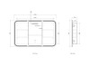 LED NEWPORT SHAVING CABINET 1200(W)x750(H) - MATTE WHITE
