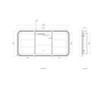LED NEWPORT SHAVING CABINET 1500(W)x750(H) - MATTE WHITE