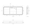 LED NEWPORT SHAVING CABINET 1800(W)x750(H) - MATTE WHITE