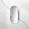 NOOSA 1200x600 OVAL WHITE METAL FRAME MIRROR NOOSA 1200x600 OVAL WHITE METAL FRAME MIRROR