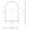 ARCHIE 900x600 ARCH GOLD METAL FRAME MIRROR ARCHIE 900x600 ARCH GOLD METAL FRAME MIRROR