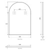 ARCHIE 900x600 ARCH GOLD METAL FRAME MIRROR ARCHIE 900x600 ARCH GOLD METAL FRAME MIRROR