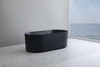 ALLY FREESTANDING GROOVE BATH - MATTE BLACK