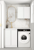 LAUNDRY KIT 1305mm (A) - HAMPSHIRE - CLOUDY CARRARA STONE TOP