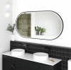 LED NOOSA 1500x750mm BLACK METAL FRAME MIRROR 