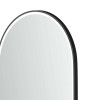 LED NOOSA 1500x750mm BLACK METAL FRAME MIRROR 