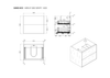 HARLEY OAK VANITY - Double Drawers 600mm