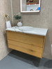 HARLEY OAK VANITY - Double Drawers 900mm