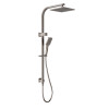 EDEN SQUARE MULTI-FUNCTIONAL SHOWER SET 200mm - BRUSHED NICKEL