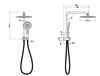 REGAL MINI MULTIFUNCTIONAL SHOWER SET 250MM - CHROME
