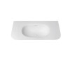 CHLOE 900x500 SILK MATTE WHITE TOP WITH BASIN