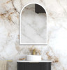 LED ARCHIE MIRROR 900X600 - WHITE METAL FRAME