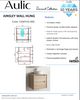 AINSLEY WALL HUNG VANITY 600mm