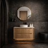 BYRON FLUTED VANITY - 900MM WOODLAND OAK 
