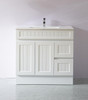 ACACIA FLOOR STANDING VANITY W/ KICK 900 RHD - MATTE WHITE