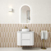 RAMEE FLUTED CURVED WALL HUNG VANITY 750mm