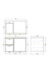 MIAMI Wall Hung Vanity 750mm - Olive Green