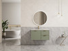 MIAMI Wall Hung Vanity 900mm Right Hand Draws - Olive Green