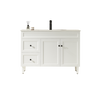 HARRINGTON FREESTNDING VANITY ON LEGS 1200mm LEFT DRAWS- MATTE WHITE 
