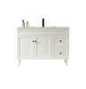 HARRINGTON FREESTNDING VANITY ON LEGS 1200mm RIGHT DRAWS- MATTE WHITE 