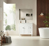 HARRINGTON FREESTNDING VANITY ON LEGS 900mm RIGHT DRAWS- MATTE WHITE 
