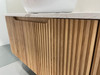 WILLOW - CURVED - NATURAL OAK FLUTED VANITY - 1200