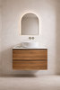 SPOTTED GUM WALL HUNG VANITY 45 DD 750mm