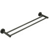 OTUS TOWEL RAIL DOUBLE 750mm - GUN METAL