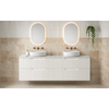 ALEXANDRA MATTE WHITE WALL HUNG VANITY 4D 1800
