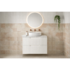ALEXANDRA MATTE WHITE WALL HUNG VANITY DD 750
