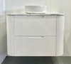 ALEXANDRA - CURVED - MATTE WHITE WALL HUNG VANITY DD 900