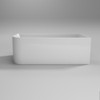 Modica 1400 Right Corner Bath Gloss White