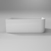 Modica 1400 Left Corner Bath Gloss White