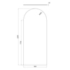 ANDY ARCH FRAMELESS SHOWER SCREEN PANEL
