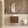 BYRON WALL HUNG VANITY 750mm - SABLE WALNUT