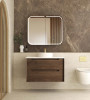 BYRON WALL HUNG VANITY 900mm - SABLE WALNUT