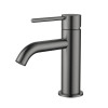 STAR MINI BASIN MIXER CURVED SPOUT - GUN METAL