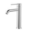 STAR MINI MID RISE BASIN MIXER CURVED SPOUT - BRUSHED CHROME