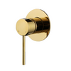STAR MINI WALL MIXER 80mm - POLISHED BRASS