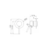 DOLCE SHOWER MIXER TRIM KITS ONLY Brushed Nickel