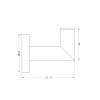 DOLCE ROBE HOOK MATTE BLACK