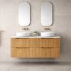 SAGE NATURAL OAK FLUTED VANITY 4D 1200 