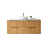 SAGE NATURAL OAK FLUTED VANITY 4D 1200 