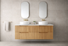 SAGE NATURAL OAK FLUTED VANITY 4D 1500