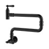 YORK WALL MOUNTED POT FILLER MATTE BLACK